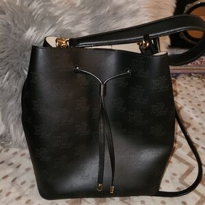 Lauren Ralph Lauren cowhide leather hobo